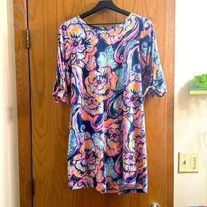 Lilly Pulitzer Tie-Sleeve Dress - Size L
